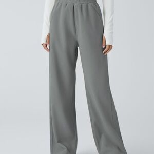 Halara high waisted pocket straight leg mop corduroy L